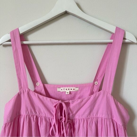 Xirena Kynsley Cotton Midi Dress in Pink Orchid Size M - Picture 6 of 10